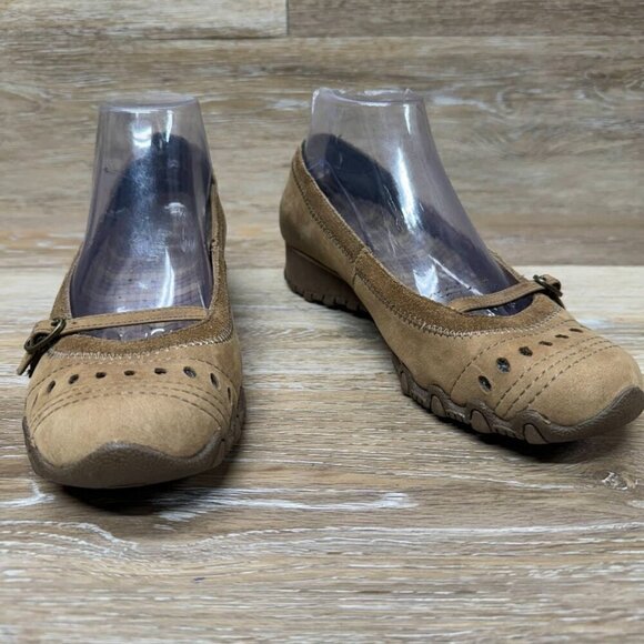 Skechers Tan Suede Wedge Slip On Shoes Women's See picture for sizing - Picture 7 of 7